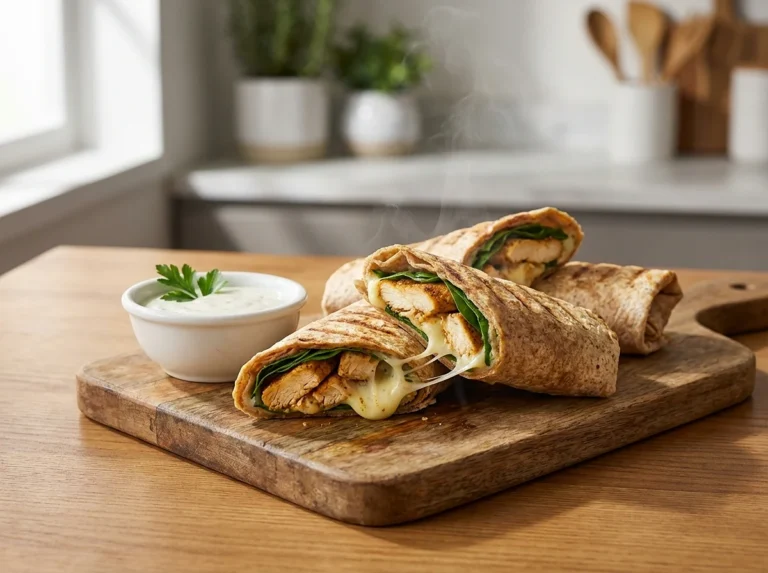 Air Fryer Chicken & Mozzarella Wraps