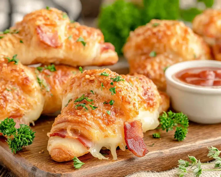 Baked Ham and Cheese Croissants