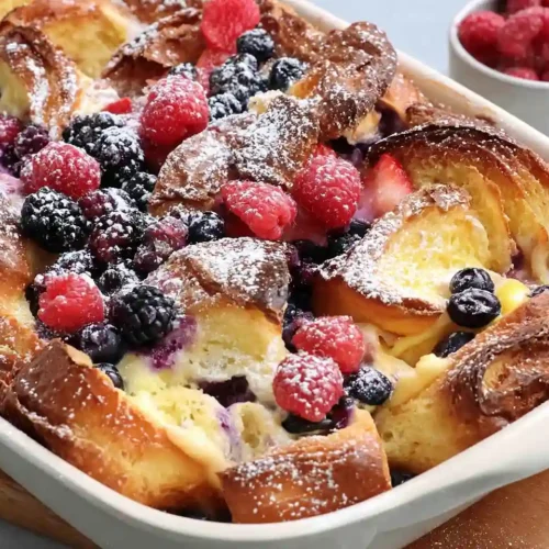 Berry Croissant Breakfast Bake