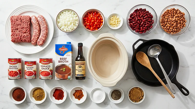 Easy Crockpot Chili Recipe 2 Best Chili With Beans