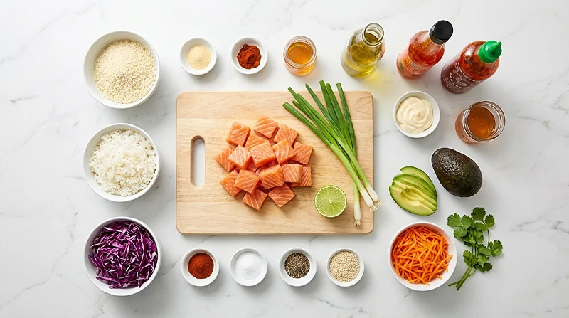 Bang Bang Salmon Bites Bowls 2 Best Salmon Bowl Recipe
