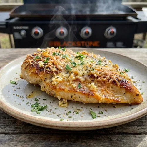 Blackstone Garlic Parmesan Chicken Delight