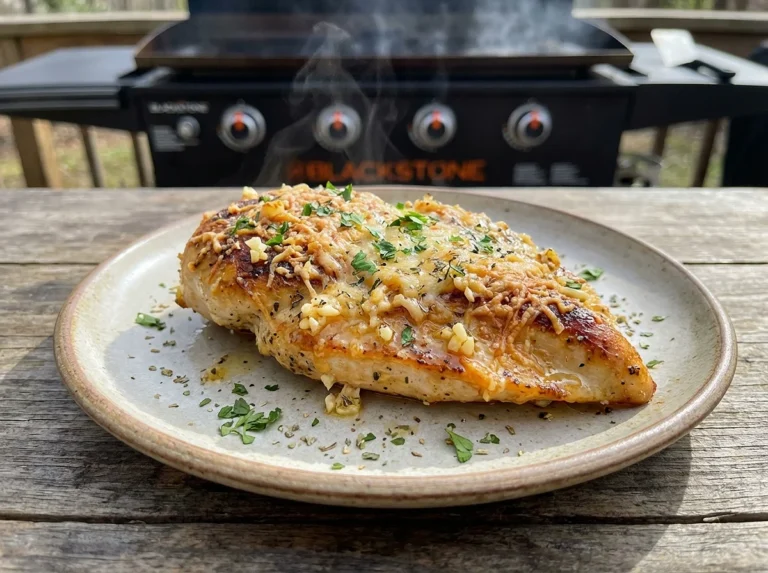 Blackstone Garlic Parmesan Chicken Delight