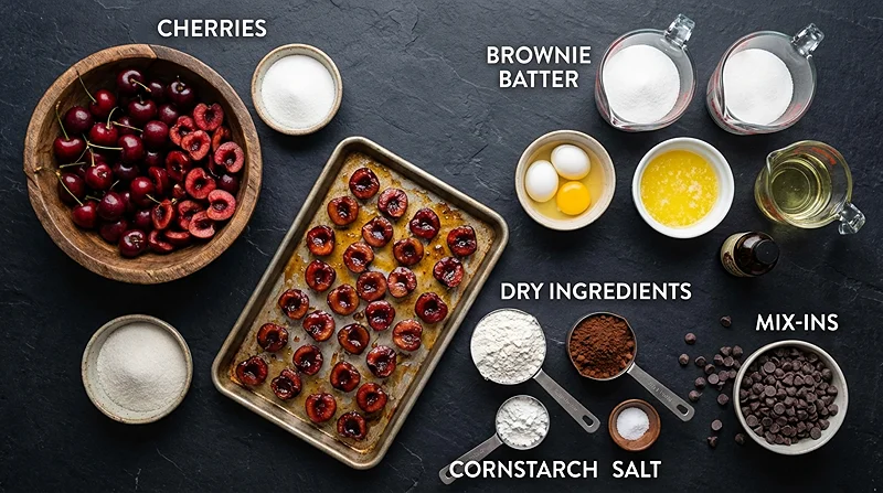 Roasted Cherry Brownies 2 Brownies Toppings Ideas