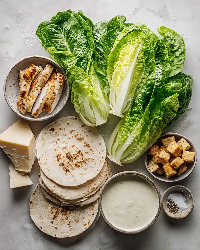 Caesar Chicken Wrap ingredients