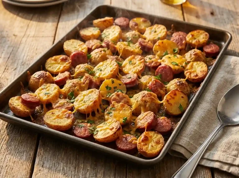 Cheesy Ranch Potatoes and Smoked Sausage