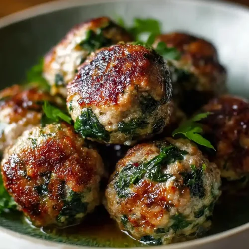 Cheesy Spinach & Garlic Meatballs Recipe 5 Cheesy Spinach & Garlic Meatballs Recipe