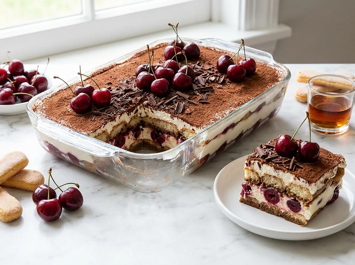Cherry Amaretto Tiramisu