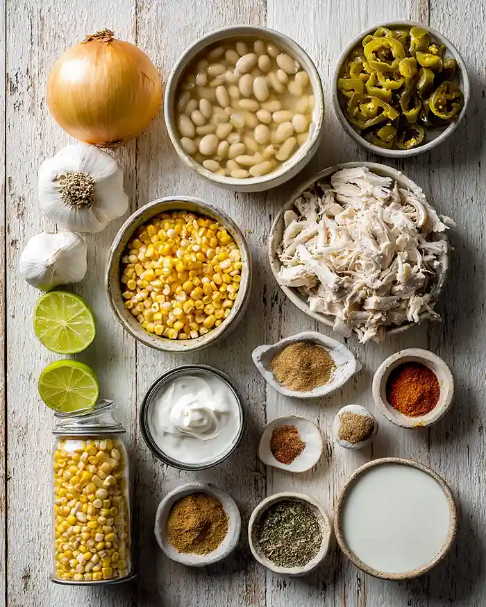 Chicken Chili Recipe Instant Pot ingredients