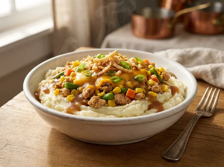 Chicken Mashed Potato Bowls