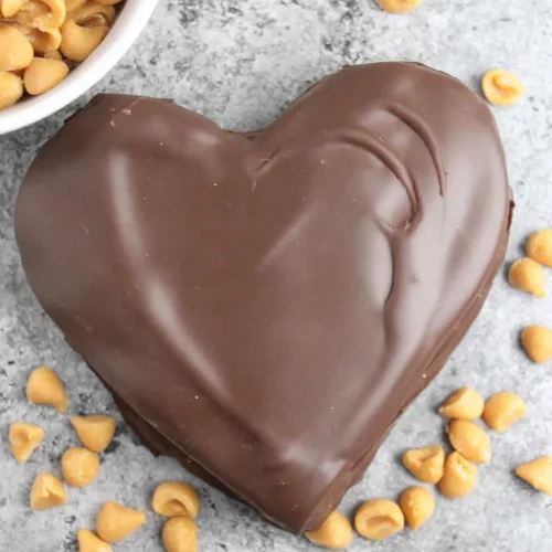 Chocolate Peanut Butter Valentine’s Heart