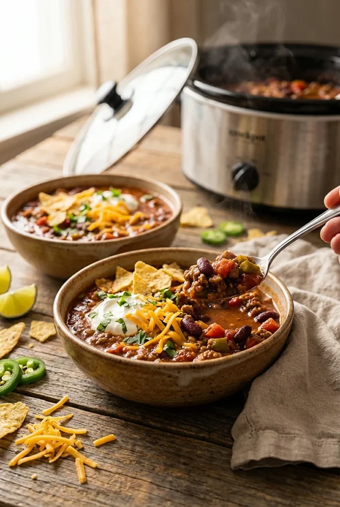 Easy Crockpot Chili Recipe 4 Classic Beef Chili Recipe