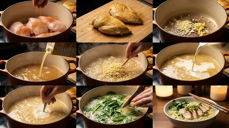 Creamy Garlic Chicken Ramen 3 Classic Ramen