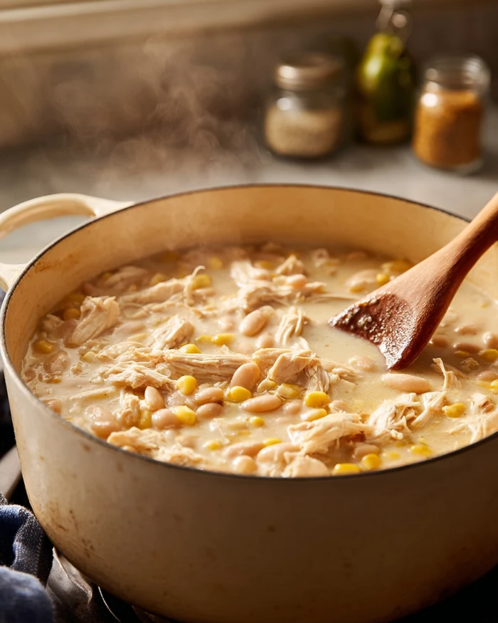 high protein white chicken chili 3 Creamy Chicken Chili Instant Pot