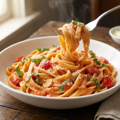 Creamy Tomato Garlic Pasta