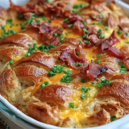 Croissant Breakfast Casserole