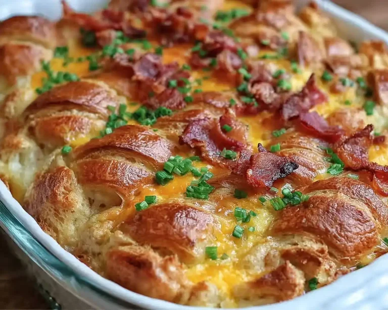 Croissant Breakfast Casserole