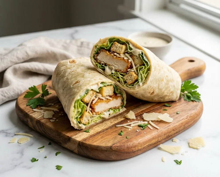 Easy Chicken Caesar Wraps