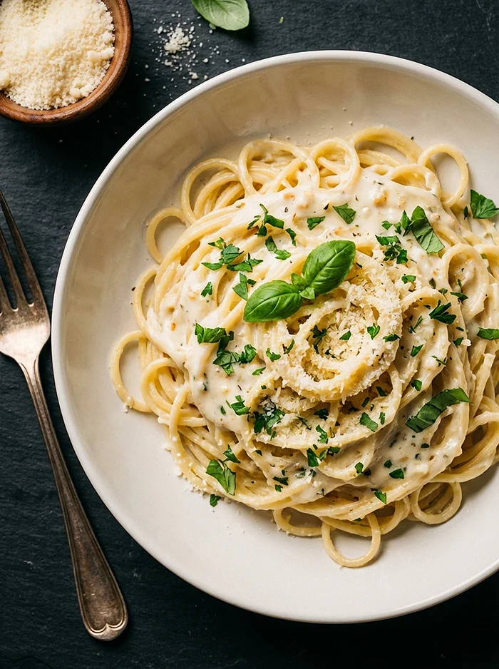 Easy Creamy Garlic Pasta