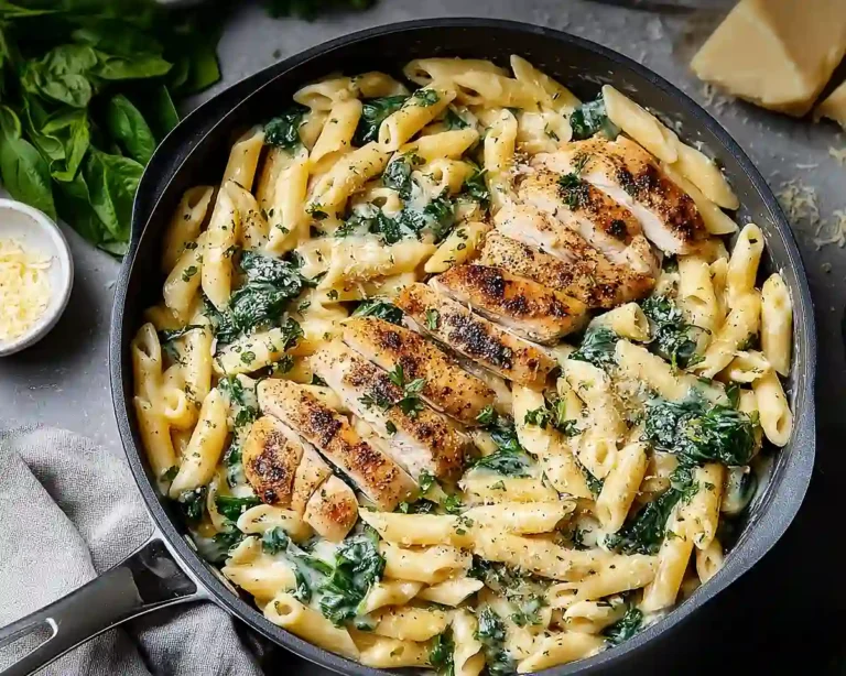 Easy Garlic Parmesan Chicken Pasta Recipe