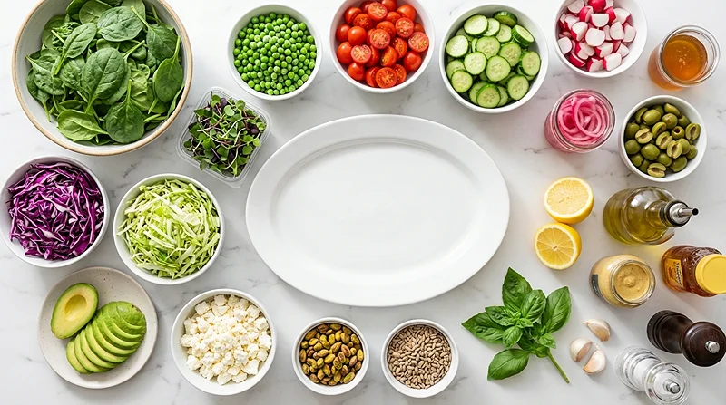 Everything Spring Green Salad 2 Everything Green Salad