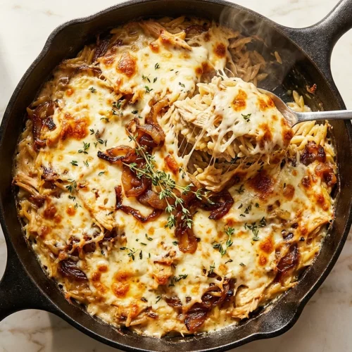 French Onion Chicken Orzo Casserole 5 French Onion Chicken Orzo Casserole