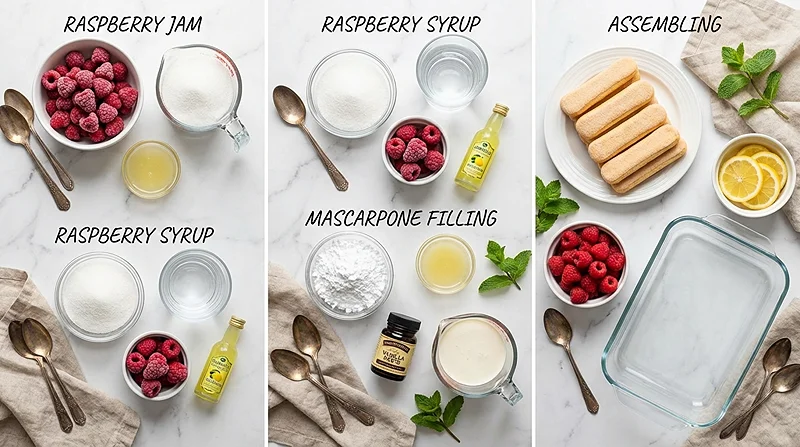 Fresh Raspberry Tiramisu
