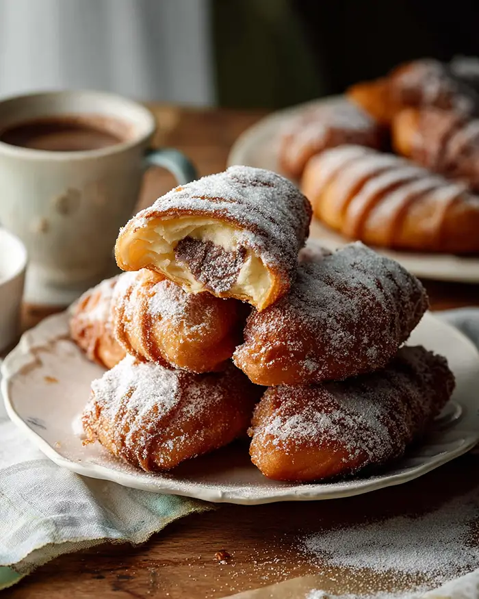 Fried Croissant Beignets 4 Fried Croissant