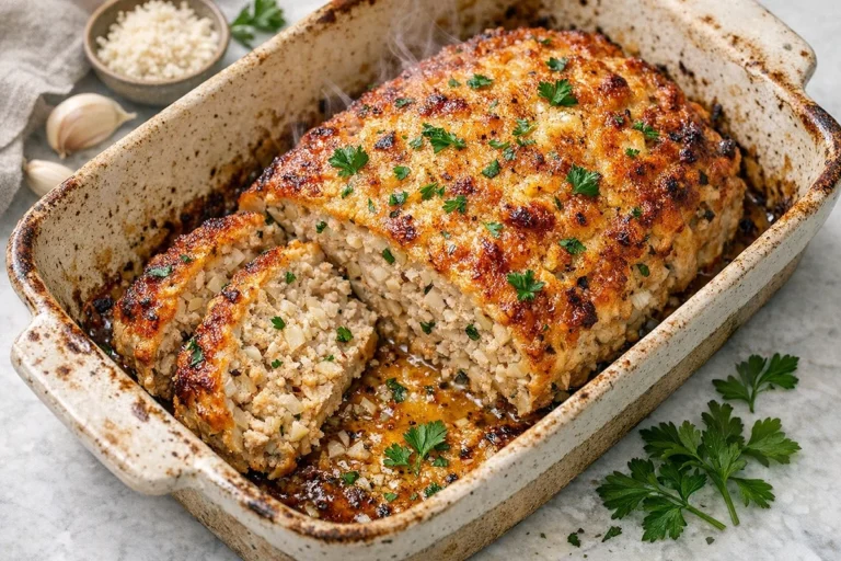 Garlic Parmesan Meatloaf Recipe