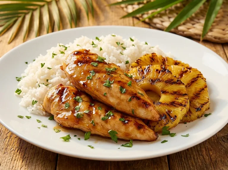 Hawaiian Chicken with Coconut Rice