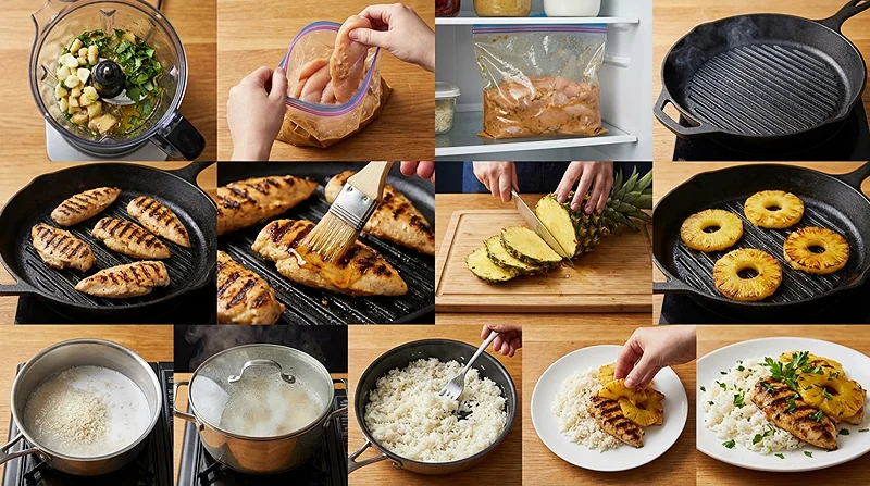 Hawaiian Grilled Chicken Dinner