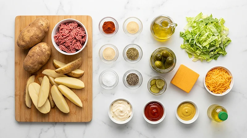 Healthy Burger Dinner Recipes ingredients