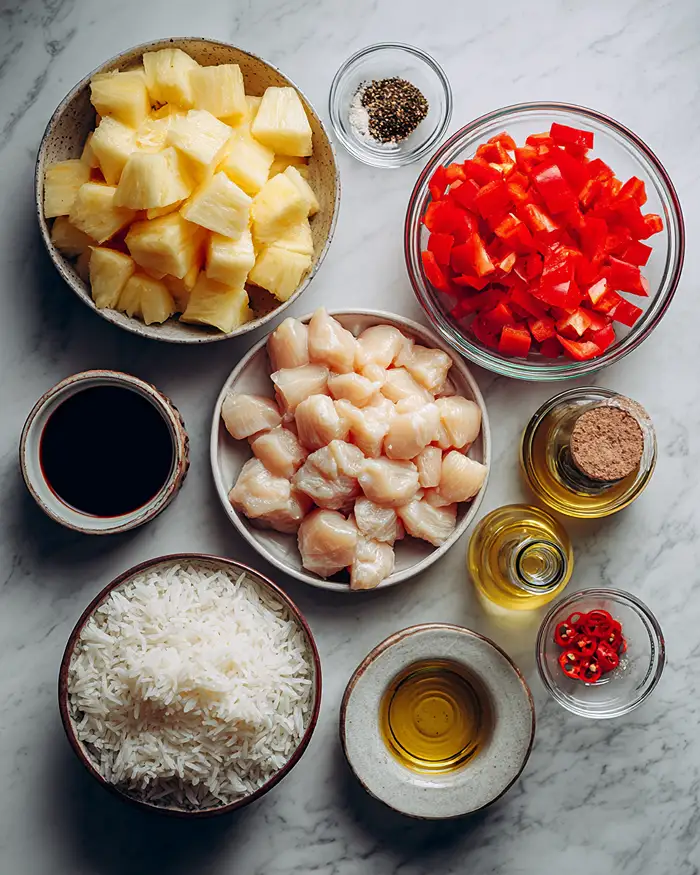 Healthy Chicken And Rice Dinner ingredients