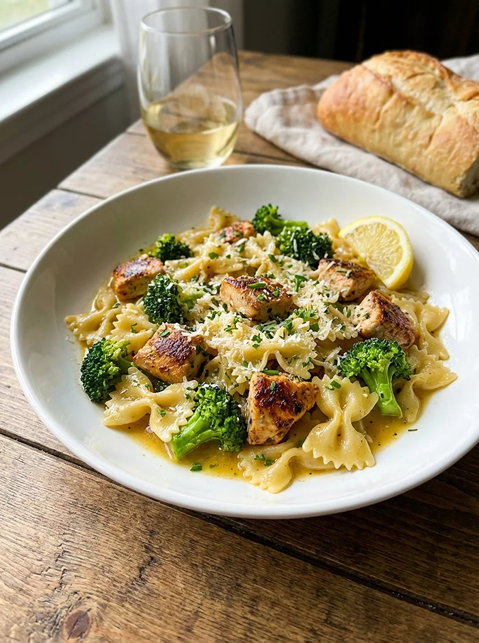 Cowboy Butter Lemon Bowtie Chicken Pasta 4 Healthy Meal Prep