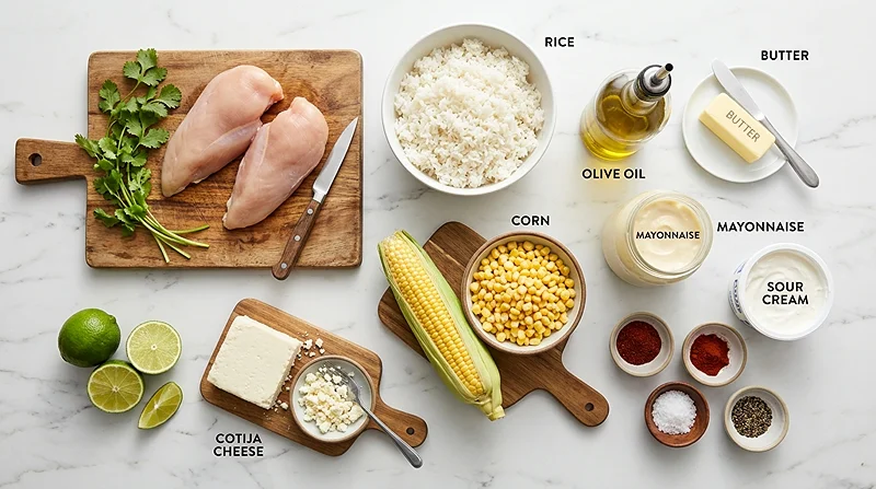 Healthy Mexican Rice Bowls ingredients