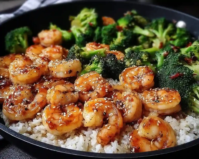 High-Protein Honey Garlic Shrimp
