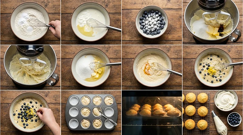Homemade Blueberry Cupcakes