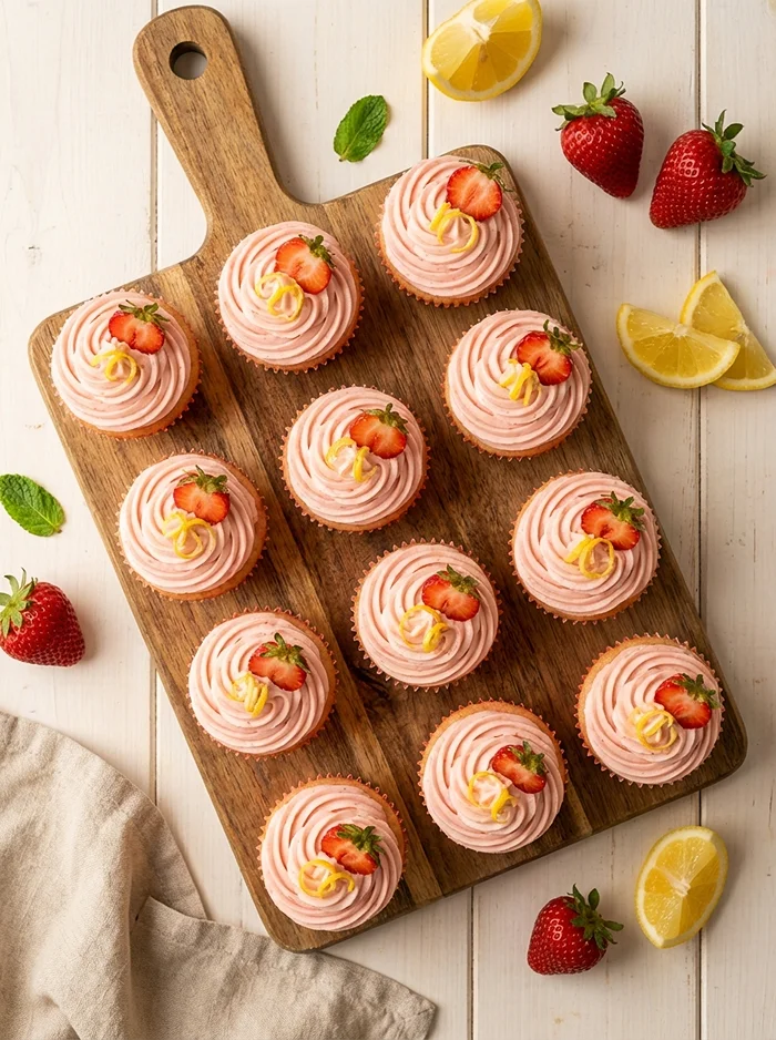 Strawberry Lemonade Cupcakes 4 Homemade Cupcake Flavors