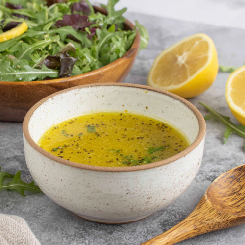 Homemade Lemon Vinaigrette Salad Dressing