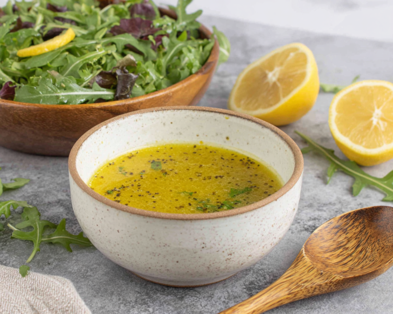 Homemade Lemon Vinaigrette Salad Dressing