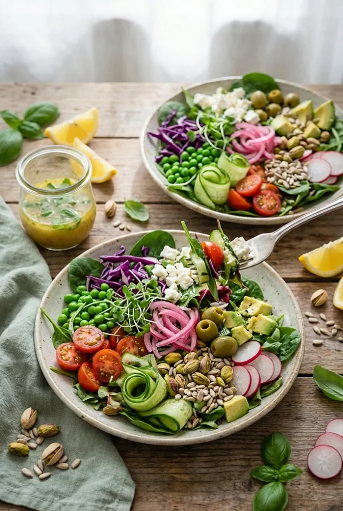 Everything Spring Green Salad 4 Interesting Green Salad