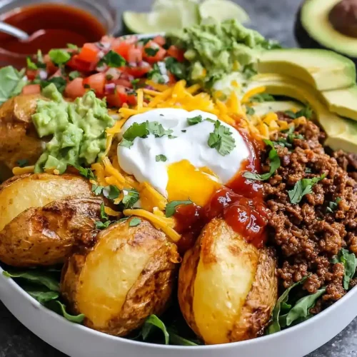 Loaded Potato Taco Bowl