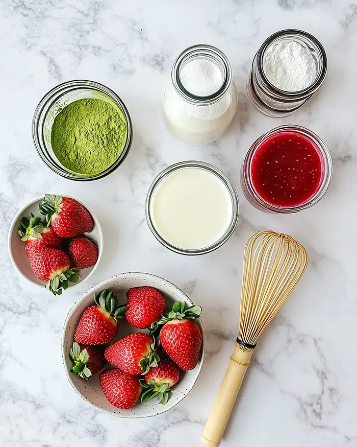 Matcha Green Tea Latte With Coconut Milk Ingredients