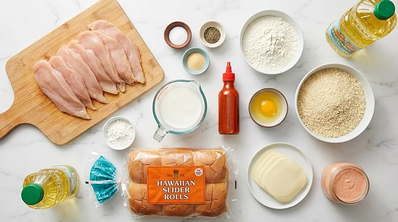 Bang Bang Chicken Sliders Recipe 2 Mini Chicken Sliders Hawaiian Rolls