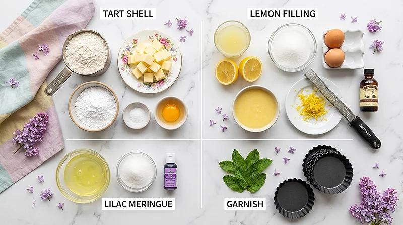 Mini Lemon Tarts ingredients