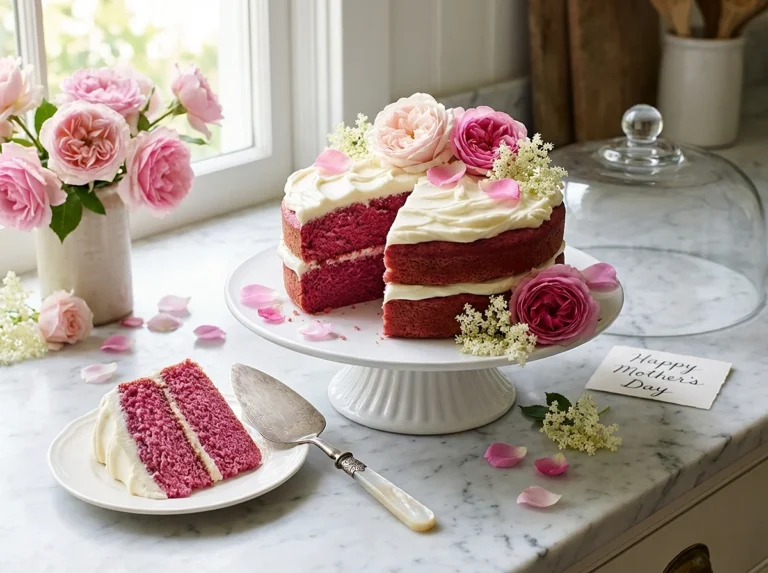 Mother's Day Pink Velvet Cake