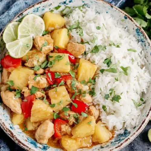 One-Pan Pineapple Chicken & Rice