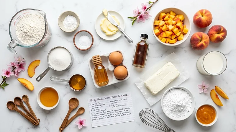 Peach Cake Cupcake Recipe