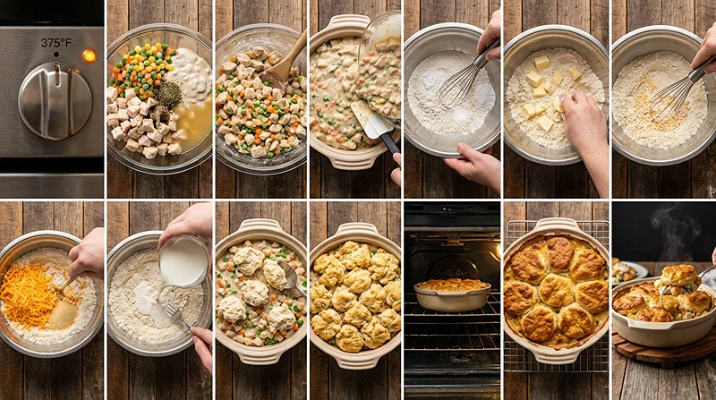 Pot Pie With Red Lobster Biscuits