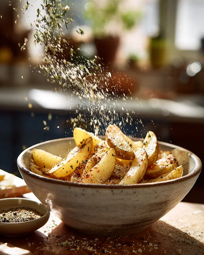 Garlic Parmesan Potato Wedges 3 Potatoes With Steak Side Dishes